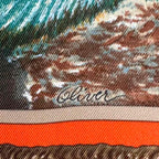 Hermes Scarf Silk the Pony Express Orange — view 8