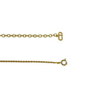 Dior CD Logo Motif Chain Necklace Gold — view 4