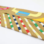 Hermes Heaven Twill Scarf Modern Buckle Bouclerie Moderne Camel Multicolor — view 9