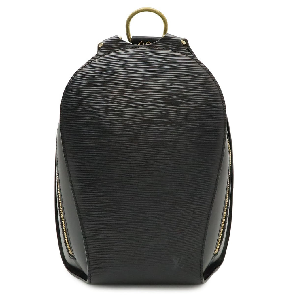 Louis Vuitton Epi Mabillon Backpack Shoulder Bag Leather Noir Black