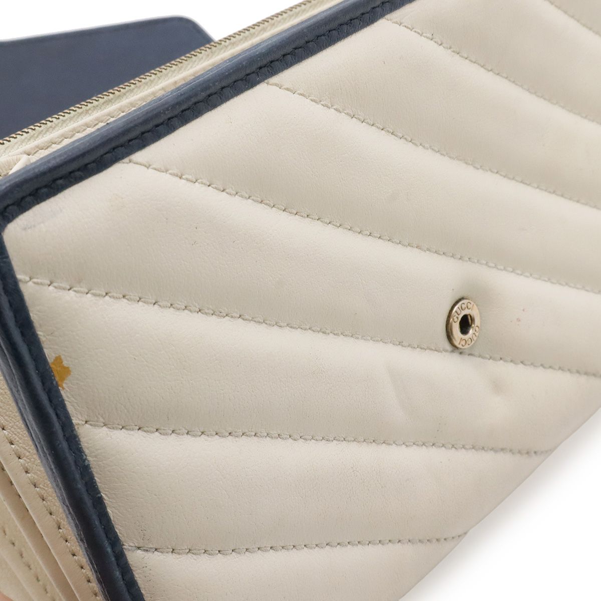 Gucci GG Marmont Chain Wallet Shoulder Bag Pochette 2-Way Clutch Quilted — view 9