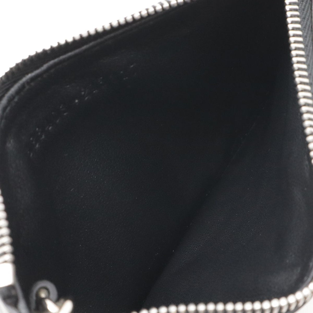 Gucci GG Supreme Webbing Line Sherry Coin Purse Leather Black with Key Hook — view 6