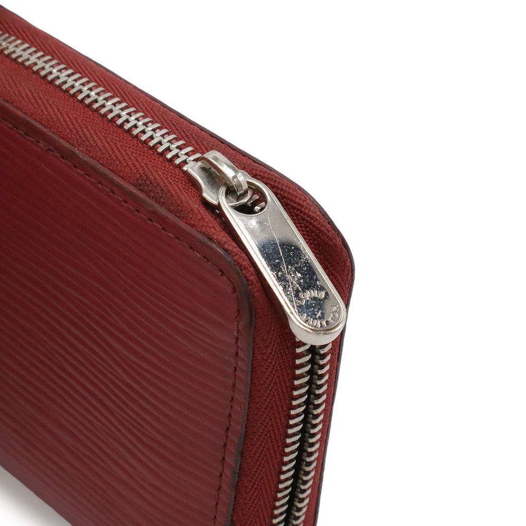 Louis Vuitton Epi Zippy Coin Case Leather Purse Fuchsia Silver — view 4