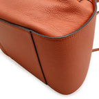 Loewe Hammock Drawstring Small Shoulder Bag Leather Orange Silver — view 3