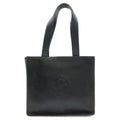Chanel Camellia CC Logo Tote Shoulder Strap Lambskin Leather Black