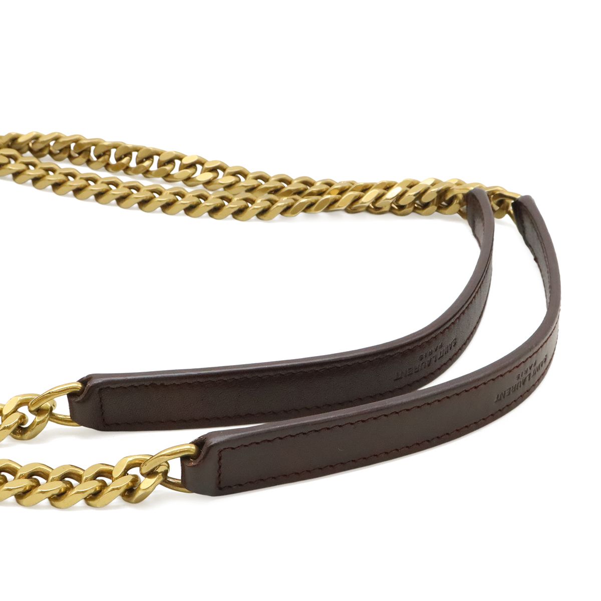 Saint Laurent Paris YSL Niki Chain Shoulder Bag Linen Canvas Beige — view 5