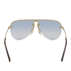 Louis Vuitton Sunglasses Gray Frame Logo Teardrop Monogram Blue Gradient Lenses — view 3