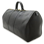 Louis Vuitton Epi Keepall 55 Boston Bag Purse Leather Noir Black — view 2