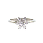Tiffany & Co Buttercup Ring 49 Platinum Diamond Flower — view 2