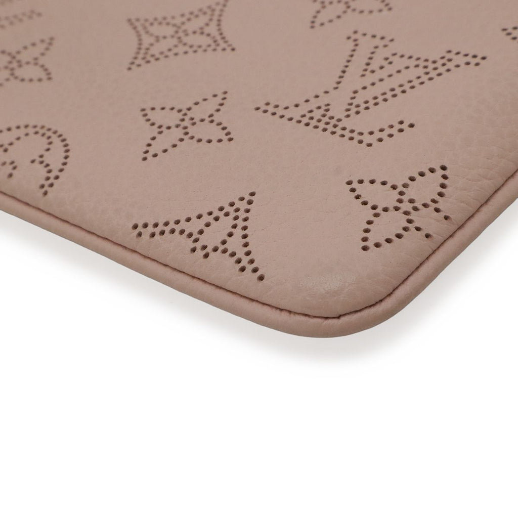 Louis Vuitton Monogram Mahina Pochette Cles Coin Purse Magnolia Pink with — view 3