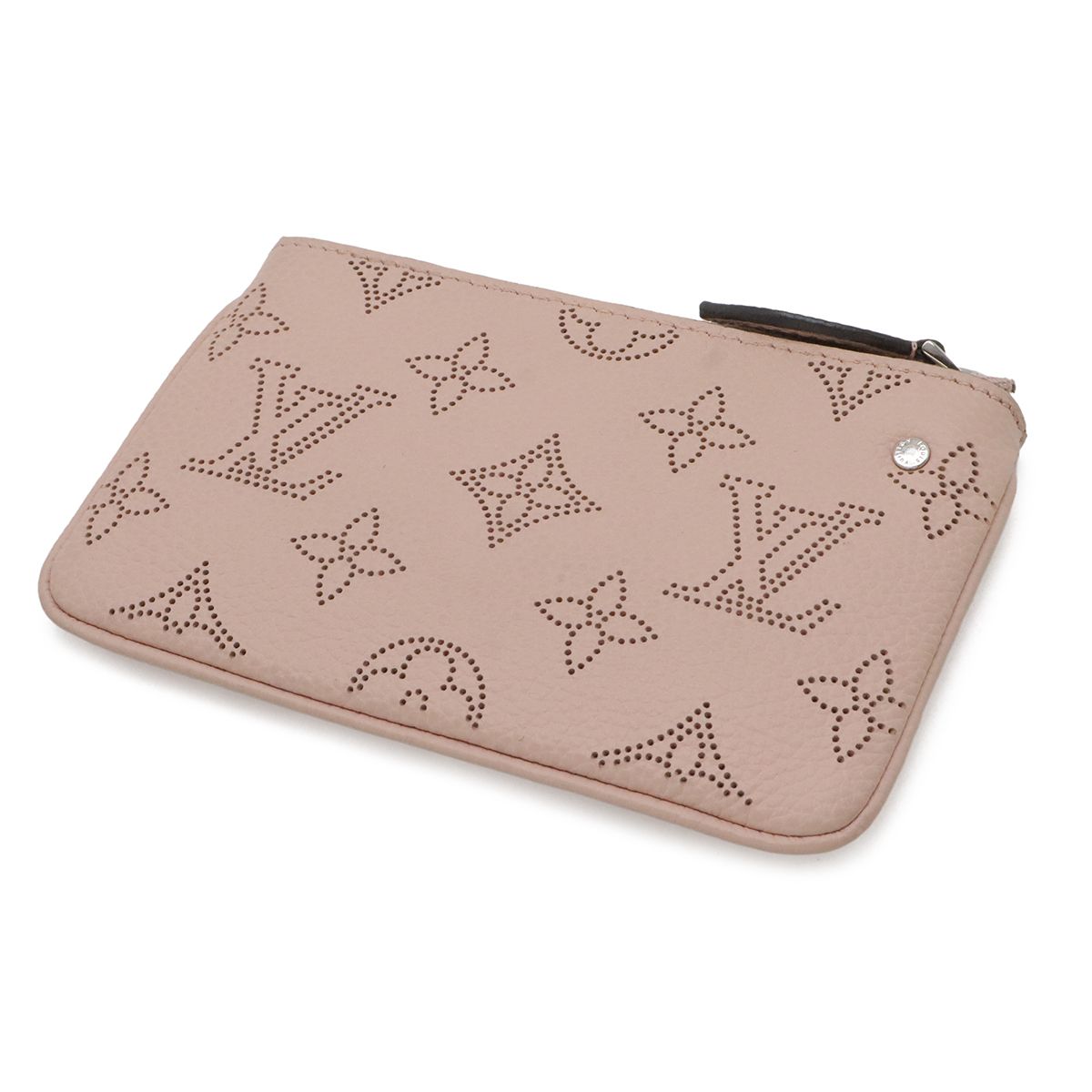 Louis Vuitton Monogram Mahina Pochette Cles Coin Purse Magnolia Pink with — view 2
