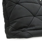 Prada Small Padded Tote / 2-Way Shoulder Bag / Nylon / Leather / Nero Black / — view 7