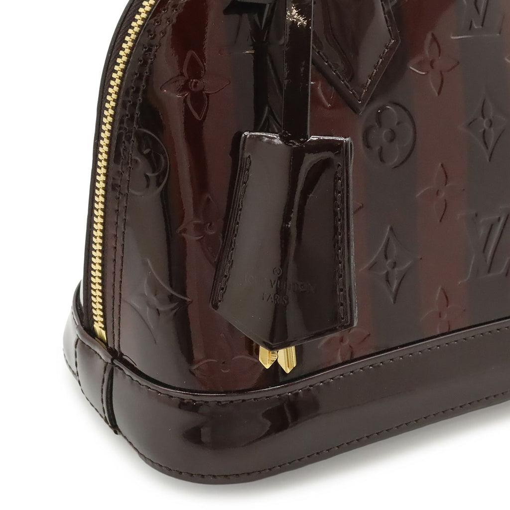 Louis Vuitton Monogram Vernis Ray Alma BB 2-Way Shoulder Bag Amaranth Valentine' — view 8