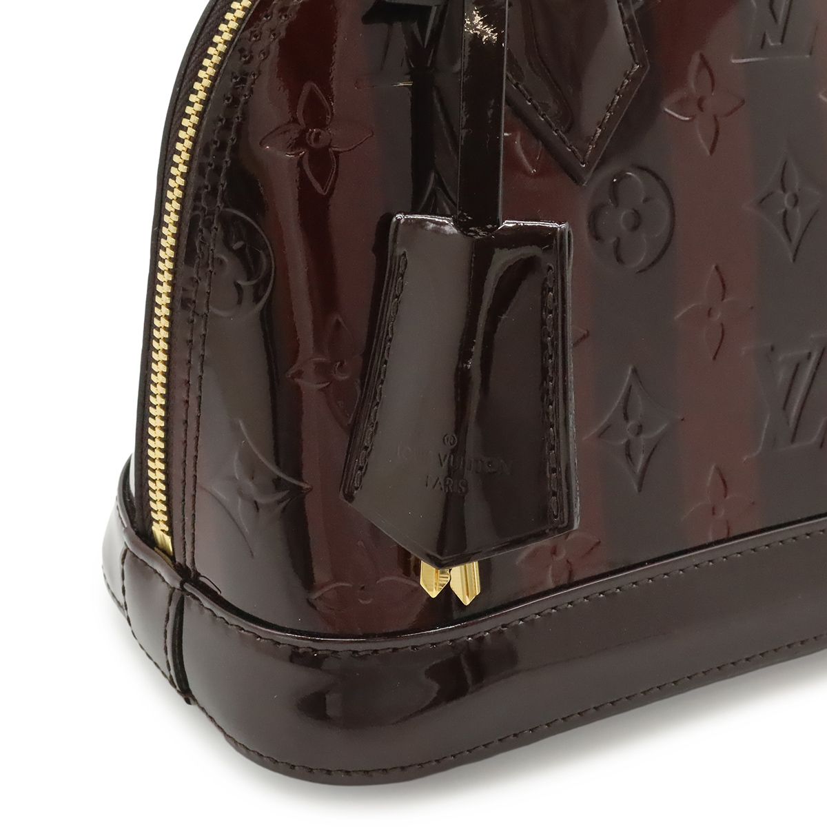 Louis Vuitton Monogram Vernis Ray Alma BB 2-Way Shoulder Bag Amaranth Valentine' — view 8