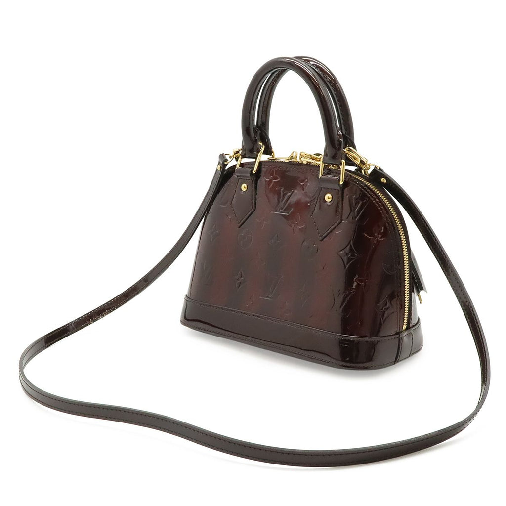 Louis Vuitton Monogram Vernis Ray Alma BB 2-Way Shoulder Bag Amaranth Valentine' — view 2