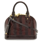 Louis Vuitton Monogram Vernis Ray Alma BB 2-Way Shoulder Bag Amaranth Valentine'