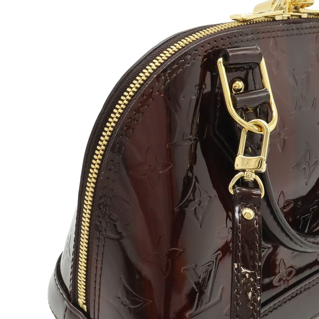 Louis Vuitton Monogram Vernis Ray Alma BB 2-Way Shoulder Bag Amaranth Valentine' — view 4