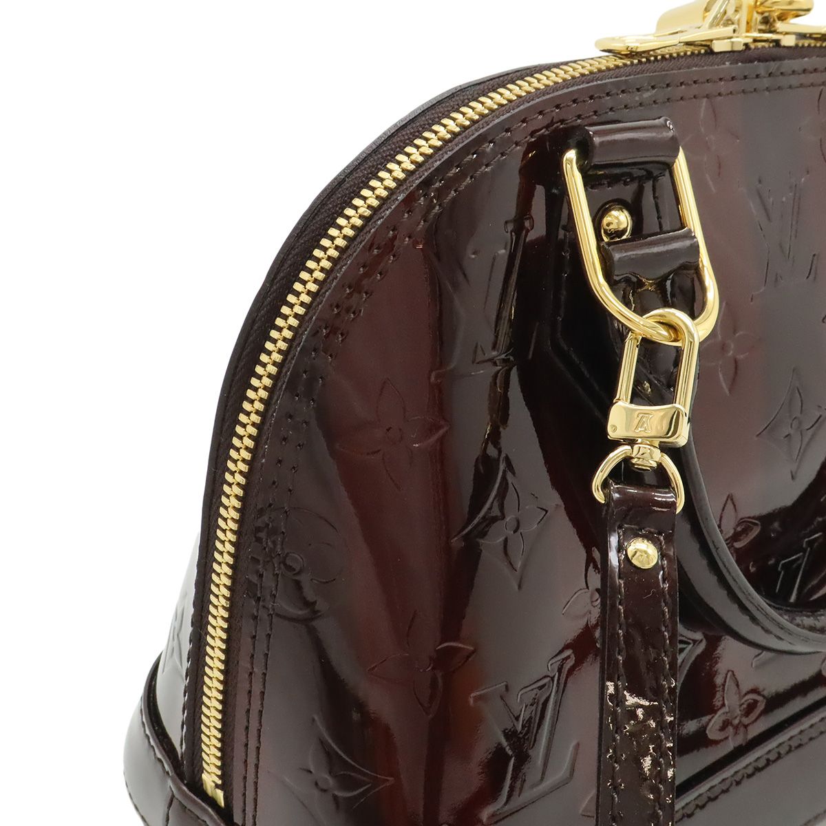 Louis Vuitton Monogram Vernis Ray Alma BB 2-Way Shoulder Bag Amaranth Valentine' — view 4