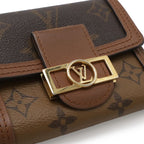 Louis Vuitton Monogram Reverse Portefeuille de Fine Compact Trifold Wallet — view 4