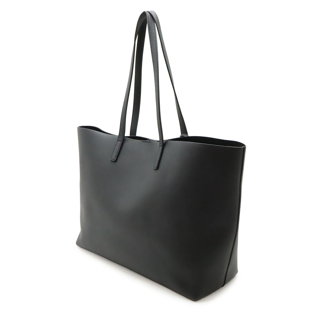 Saint Laurent Paris East West Shopping Tote Leather Black Pouch Out of Stock — view 2