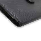 Louis Vuitton Epi Continental Viennois Kiss Lock Wallet Leather Noir Black Gold — view 3