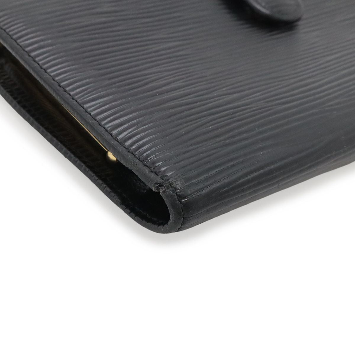 Louis Vuitton Epi Continental Viennois Kiss Lock Wallet Leather Noir Black Gold — view 3