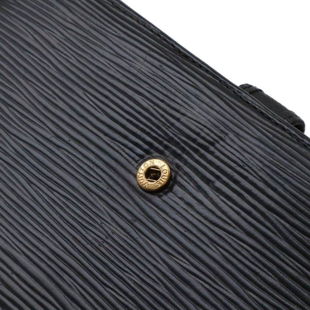 Louis Vuitton Epi Continental Viennois Kiss Lock Wallet Leather Noir Black Gold — view 9