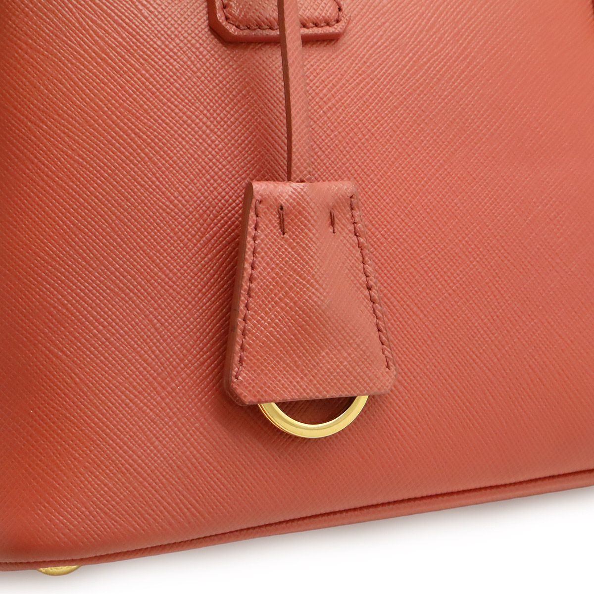 Prada Promenade Mini Bag 2-Way Crossbody Saffiano Leather Pink Gold — view 9