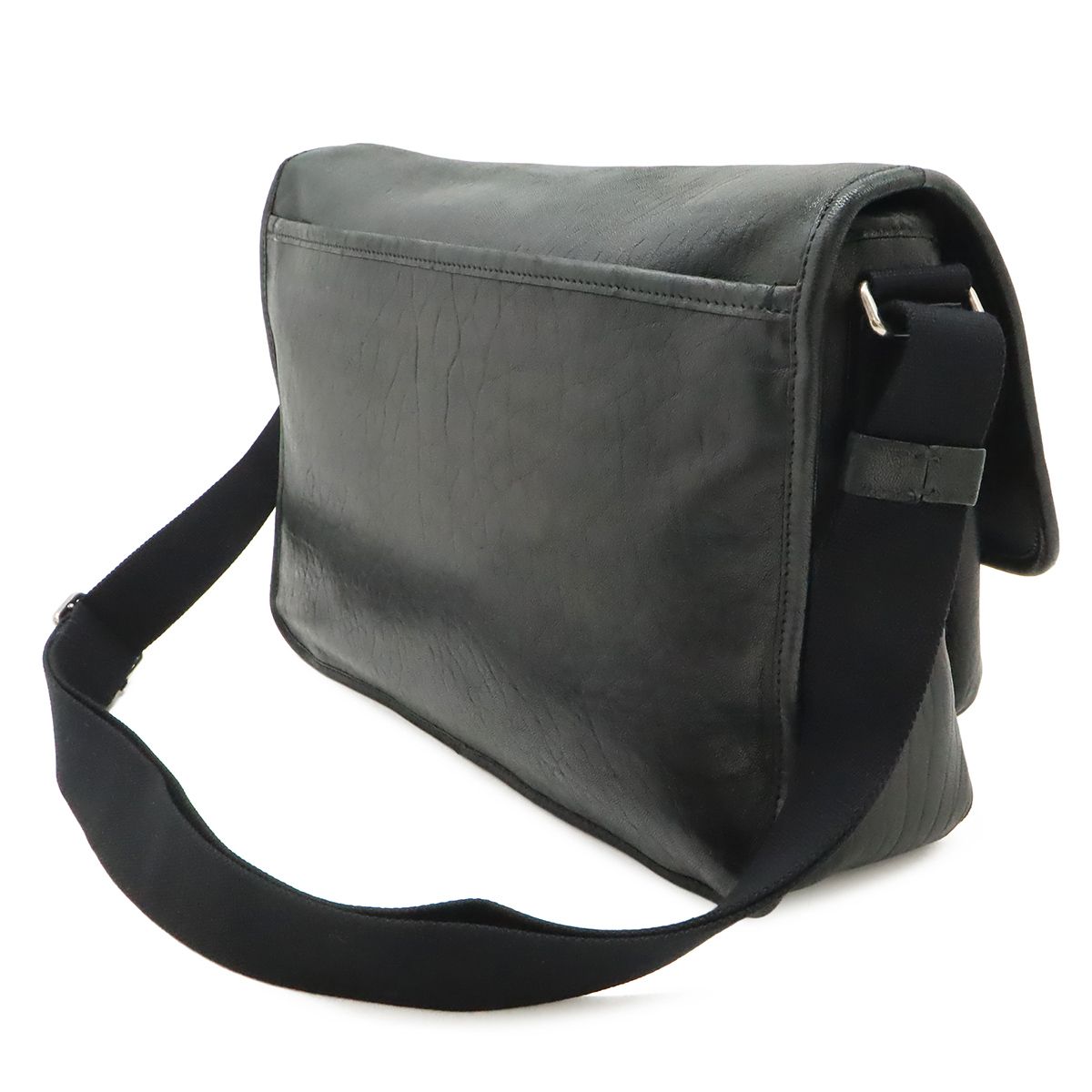 Saint Laurent Paris YSL Niki Shoulder Bag Gray Leather Black — view 2