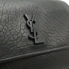 Saint Laurent Paris YSL Niki Shoulder Bag Gray Leather Black — view 8
