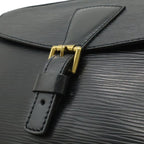 Louis Vuitton Epi Jeune Fille Shoulder Bag Clutch Leather Black Gold — view 9