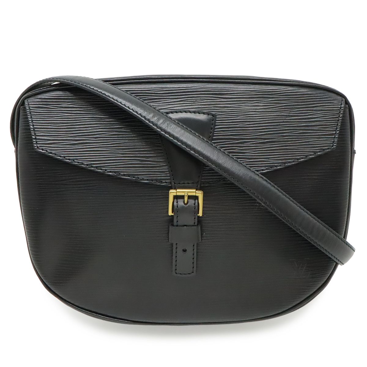 Louis Vuitton Epi Jeune Fille Shoulder Bag Clutch Leather Black Gold