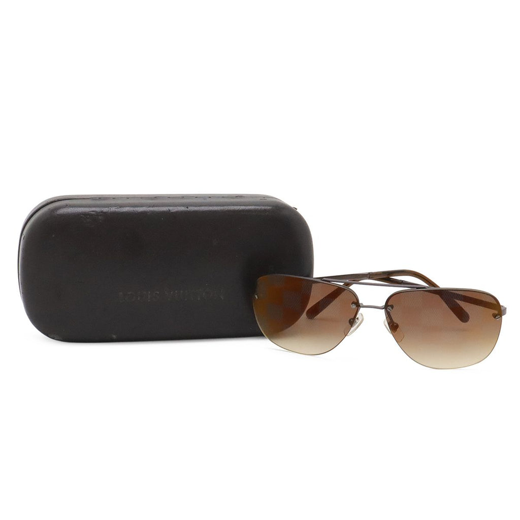 Louis Vuitton Soco Admire Sunglasses Teardrop Double Bridge Brown Gradient — view 5