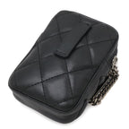 Chanel Cambon Line Cigarette Case Tobacco Iqos Pouch Leather Enamel Black Pink — view 2
