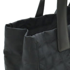 Chanel New Travel Line Tote Shoulder Bag Nylon Jacquard Lame Black — view 5