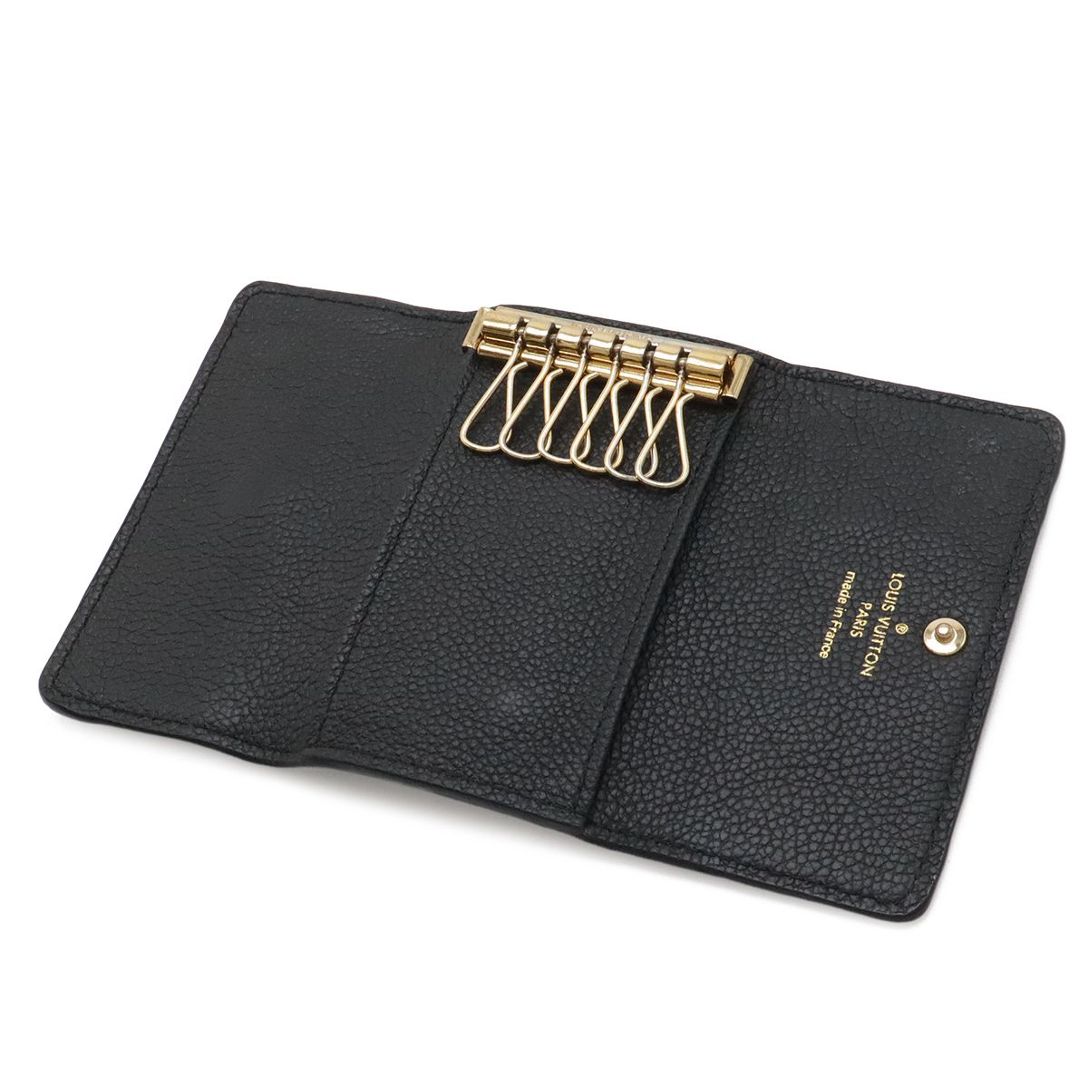 Louis Vuitton Monogram Empreinte Multicles 6 Key Case Leather Noir Black Gold — view 5