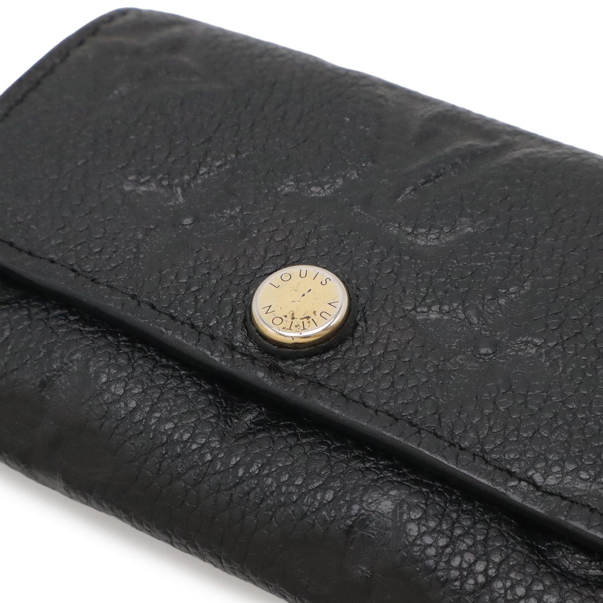 Louis Vuitton Monogram Empreinte Multicles 6 Key Case Leather Noir Black Gold — view 4