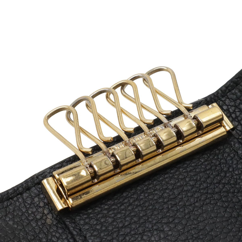 Louis Vuitton Monogram Empreinte Multicles 6 Key Case Leather Noir Black Gold — view 6