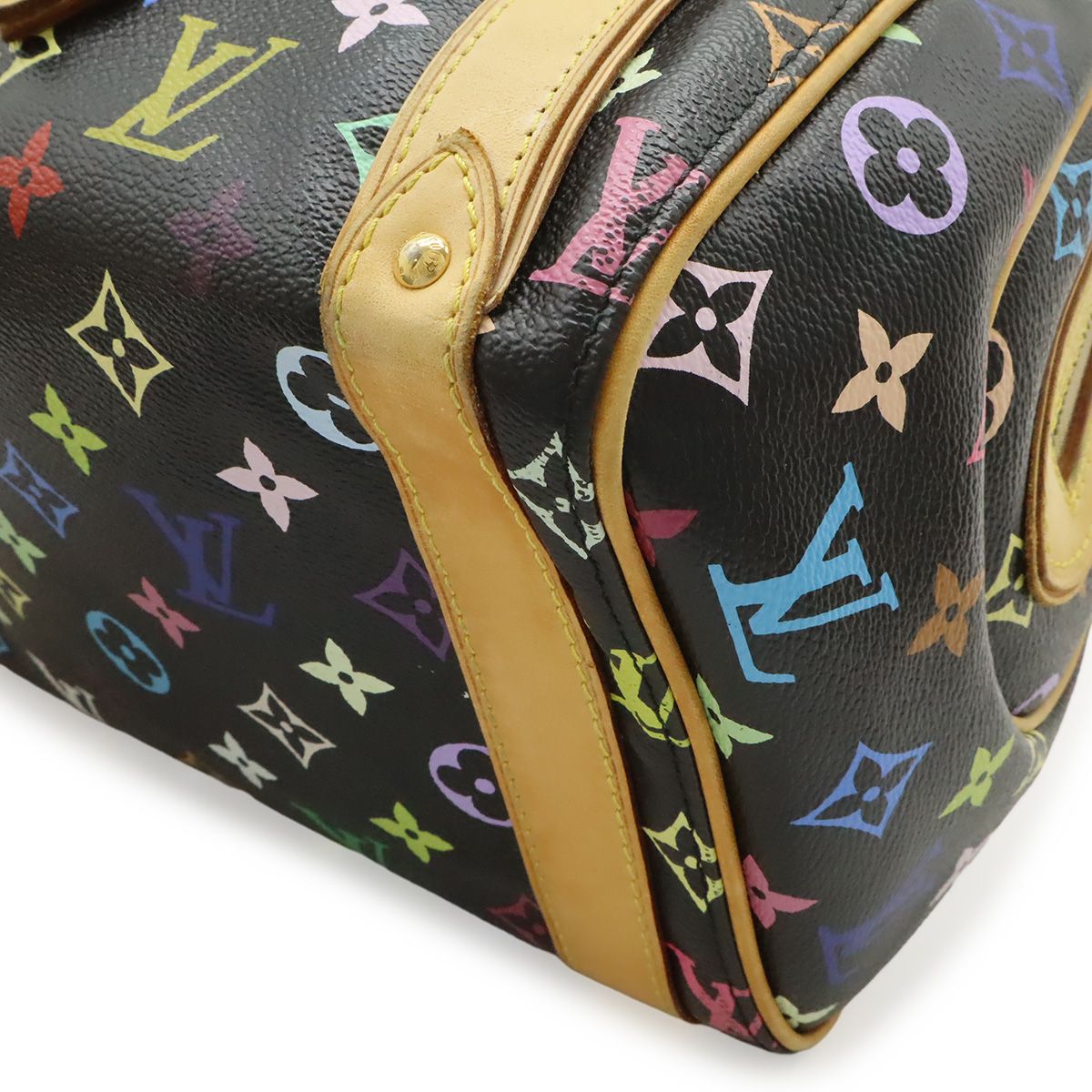 Louis Vuitton Monogram Multicolor Priscilla Mini Bag Noir Black — view 3