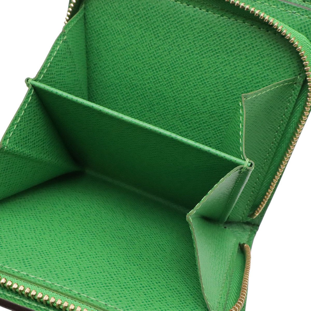 Louis Vuitton Monogram Perforated Compact Zip Bifold Wallet Vert Green — view 9