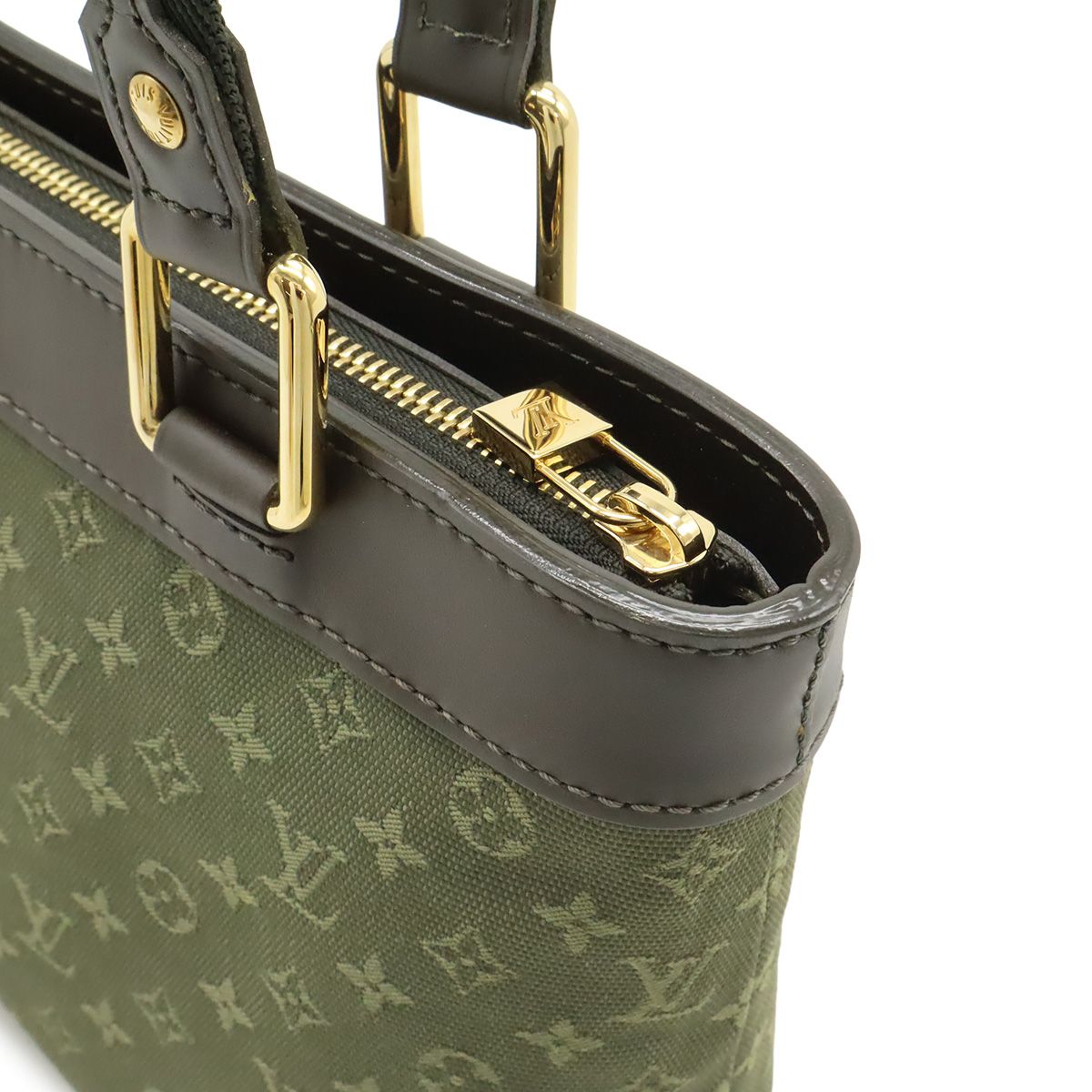 Louis Vuitton Monogram Mini Lucie PM Tote Shoulder Bag Canvas Khaki Green — view 5