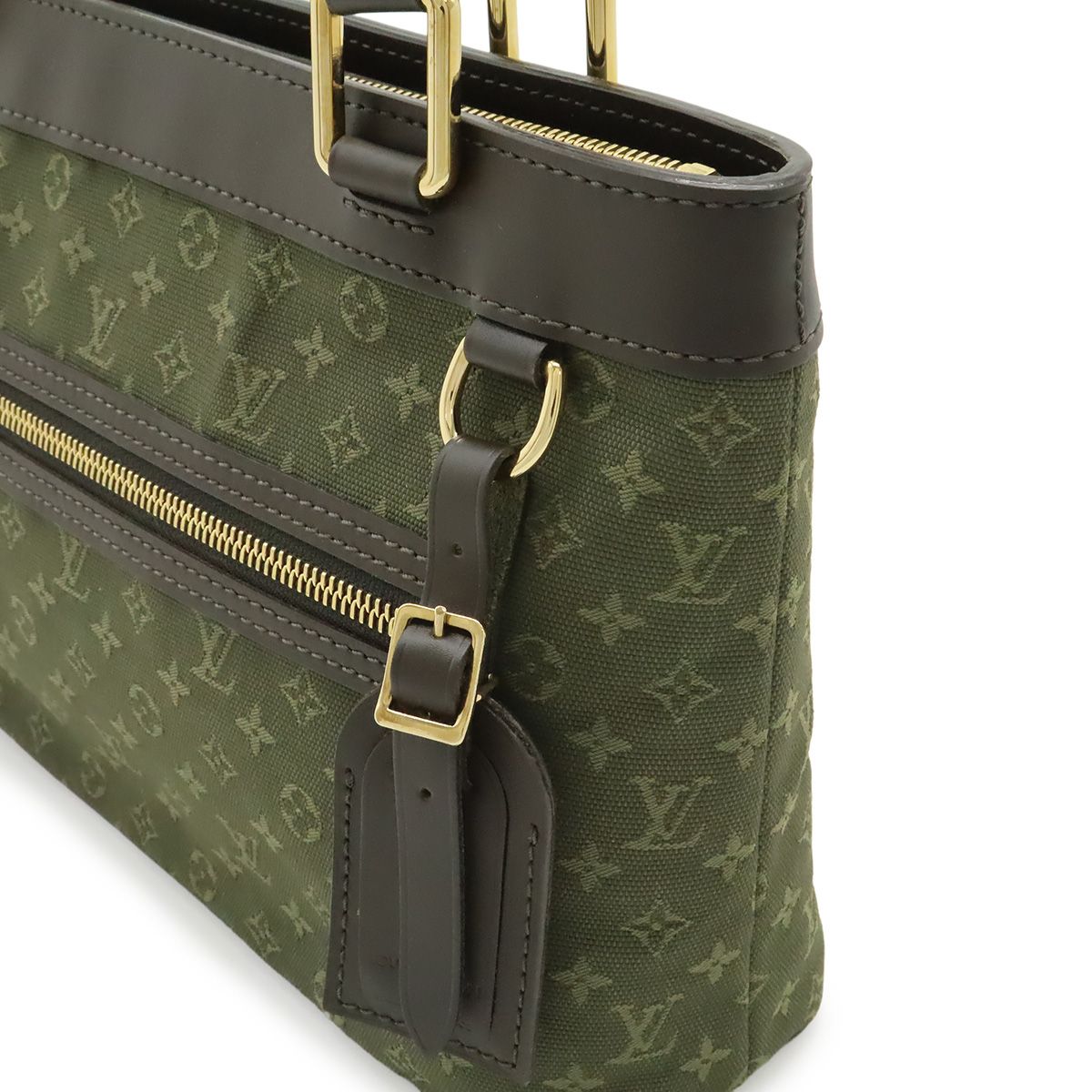 Louis Vuitton Monogram Mini Lucie PM Tote Shoulder Bag Canvas Khaki Green — view 8
