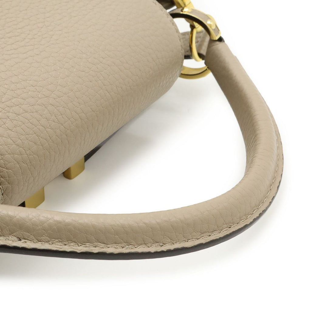 Louis Vuitton Capucines BB 2-Way Shoulder Bag Taurillon Leather Gray — view 6