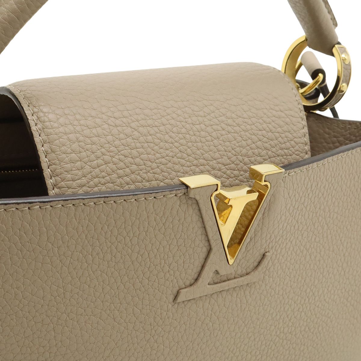 Louis Vuitton Capucines BB 2-Way Shoulder Bag Taurillon Leather Gray — view 8