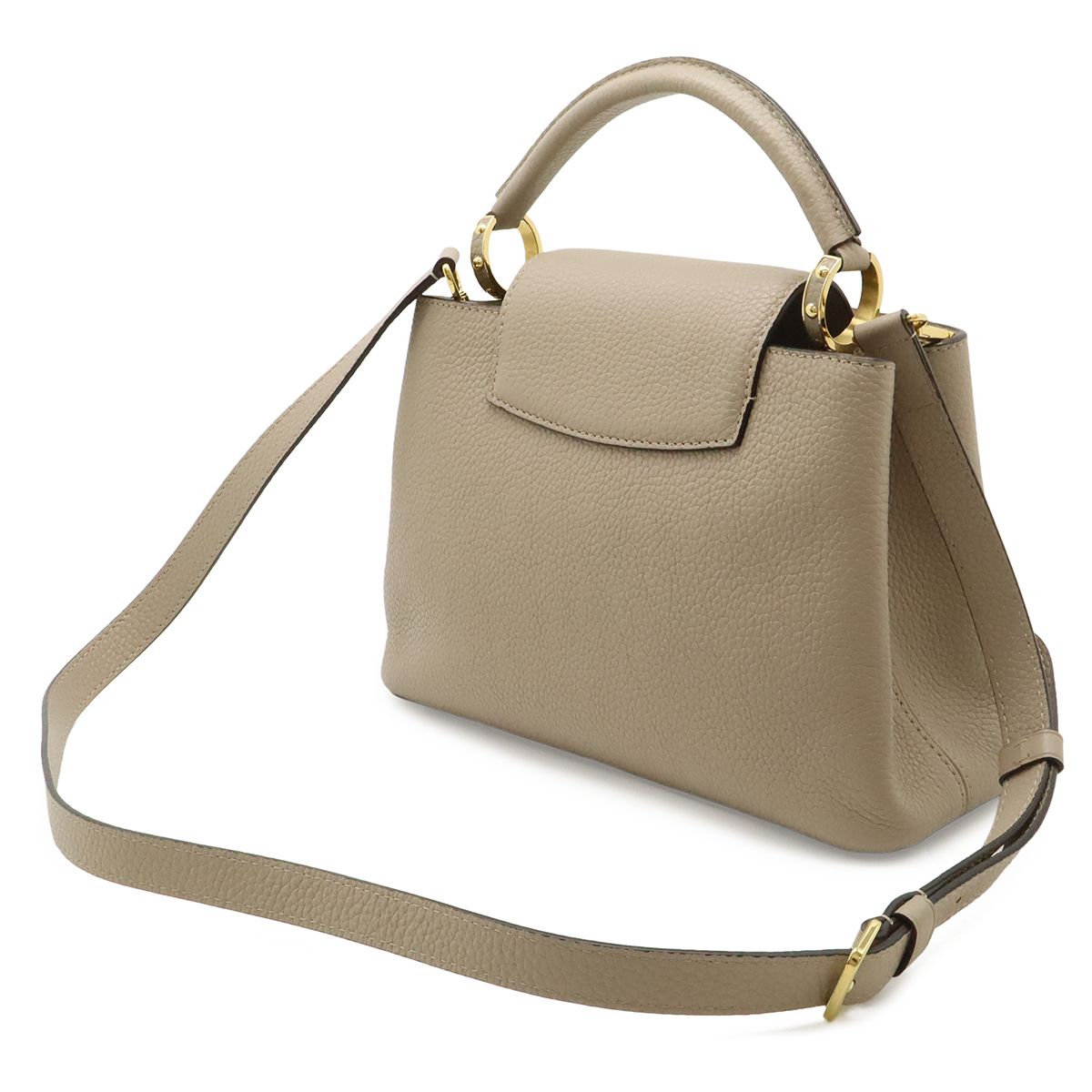 Louis Vuitton Capucines BB 2-Way Shoulder Bag Taurillon Leather Gray — view 2