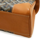 Goyard Saigon Mini Wooden Handle 2-Way Shoulder Bag Herringbone Pattern Brown — view 3