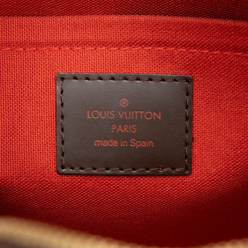 Louis Vuitton Damier Riviera Mini Boston Bag Ebene Brown Leather — view 5