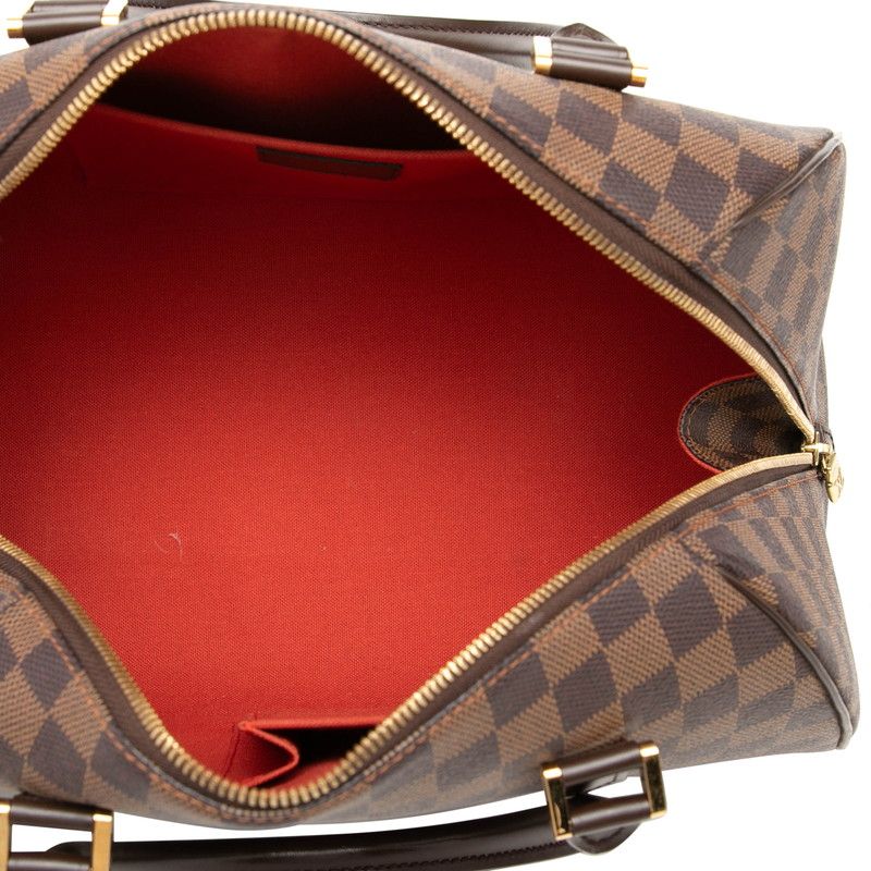 Louis Vuitton Damier Riviera Mini Boston Bag Ebene Brown Leather — view 4