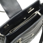 Saint Laurent Paris YSL Loulou Chain Shoulder Bag 2-Way Quilted Leather Black — view 7