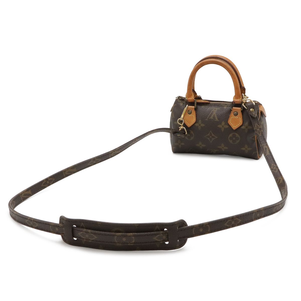 Louis Vuitton Monogram Mini Speedy Mini Bag Pouch Case 2-Way Pochette — view 2
